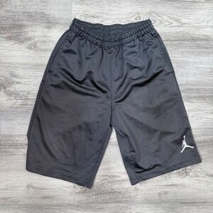 Jordan Youth Athletic Shorts Black Basketball Gym‎ Activewear Jumpman Logo
